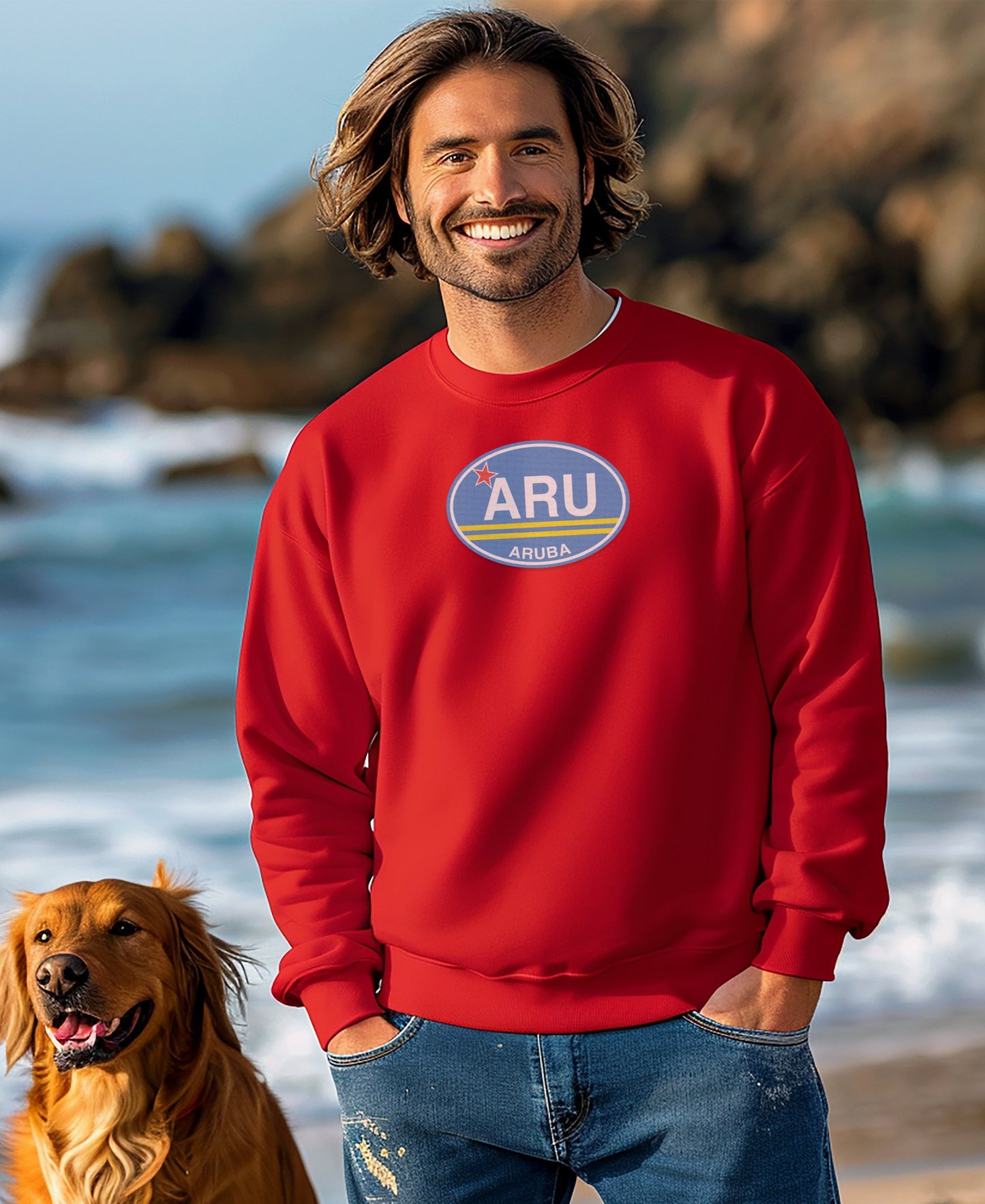 Aruba ARU Graphic Red Long Sleeve Sweatshirt product