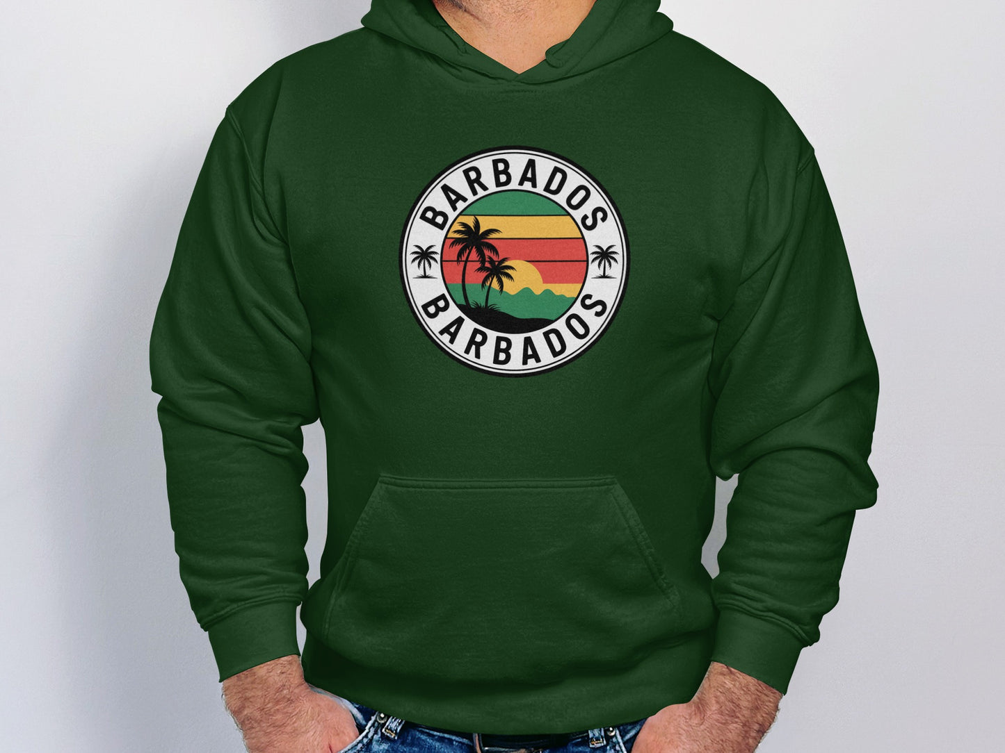 Barbados Retro Style Hoodie product