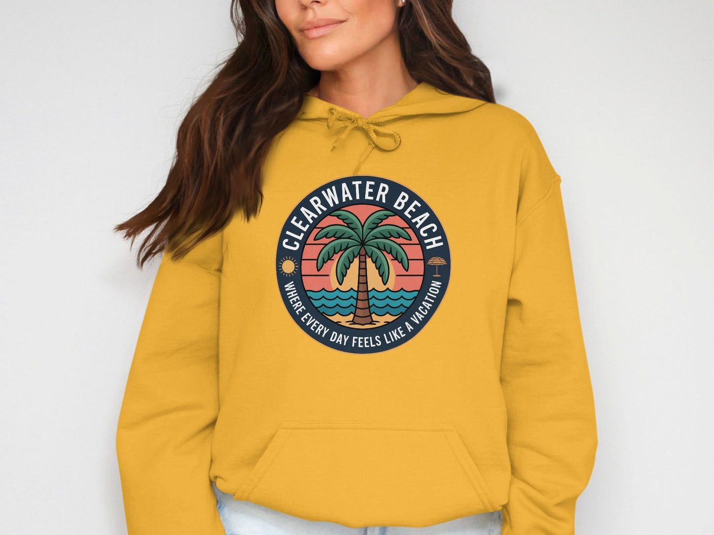 Clearwater Beach Graphic Hooded Sweatshirt product