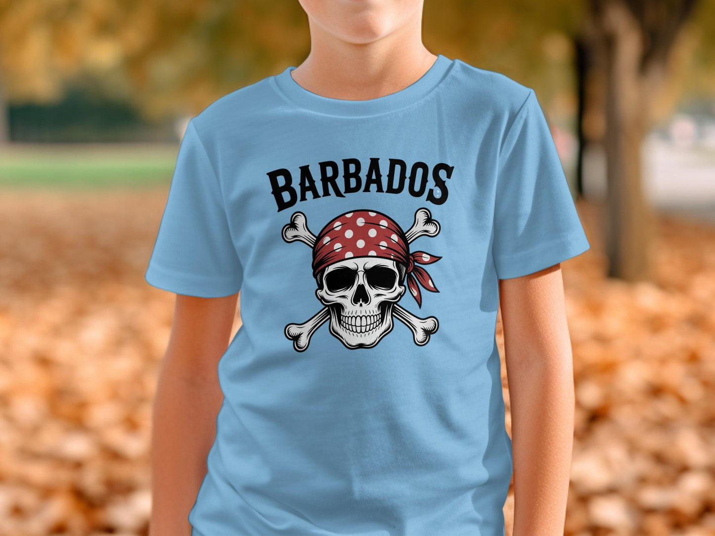 Barbados Skull and Crossbones Pirate T-Shirt product type