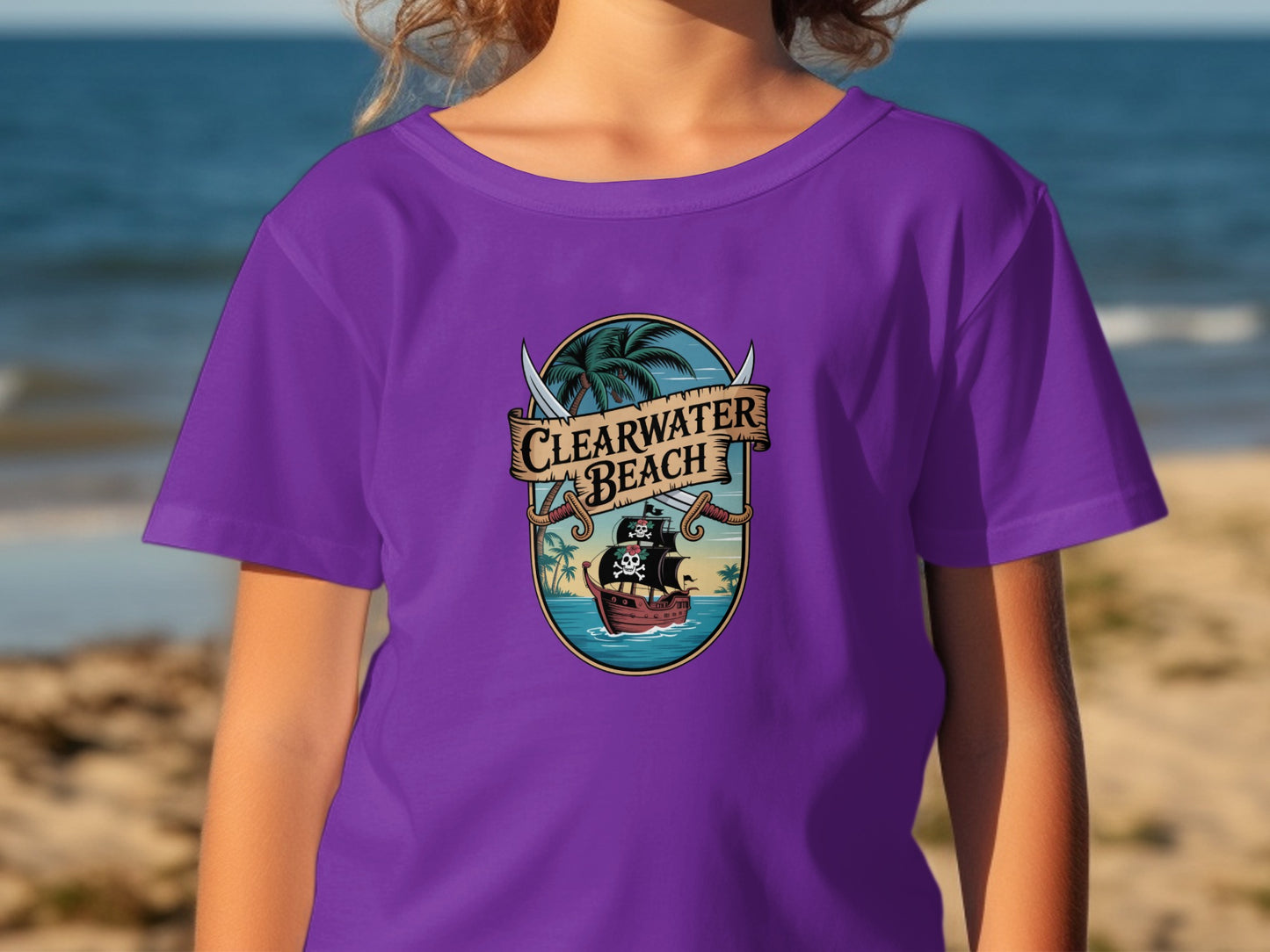 Clearwater Beach Pirate Ship Graphic T-shirt product type