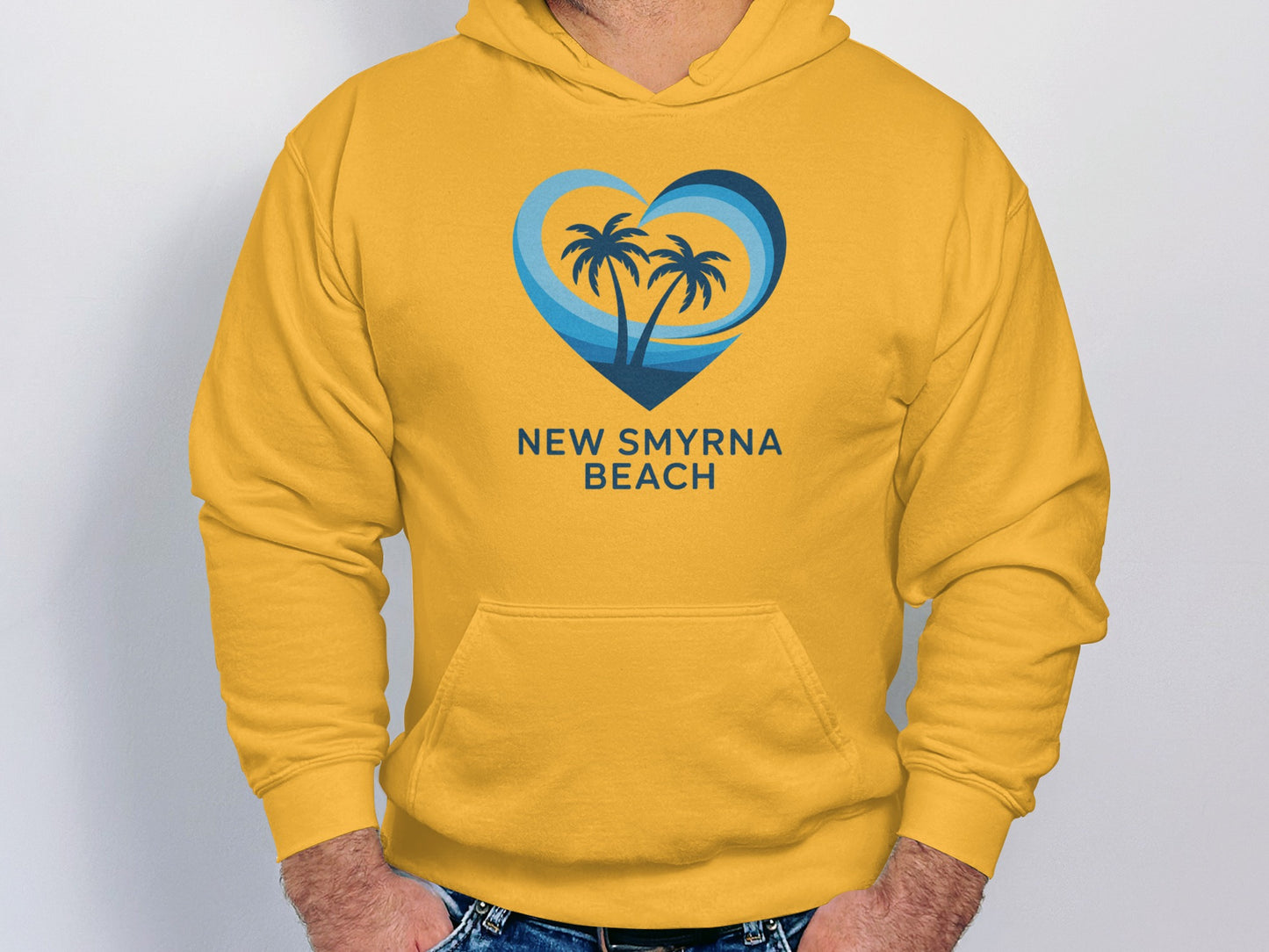 New Smyrna Beach Yellow Hoodie Stylish Apparel product