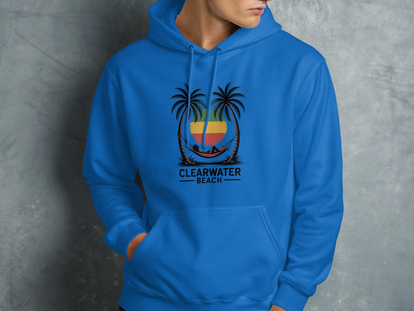 Clearwater Beach Sunset Palm Trees Hoodie product