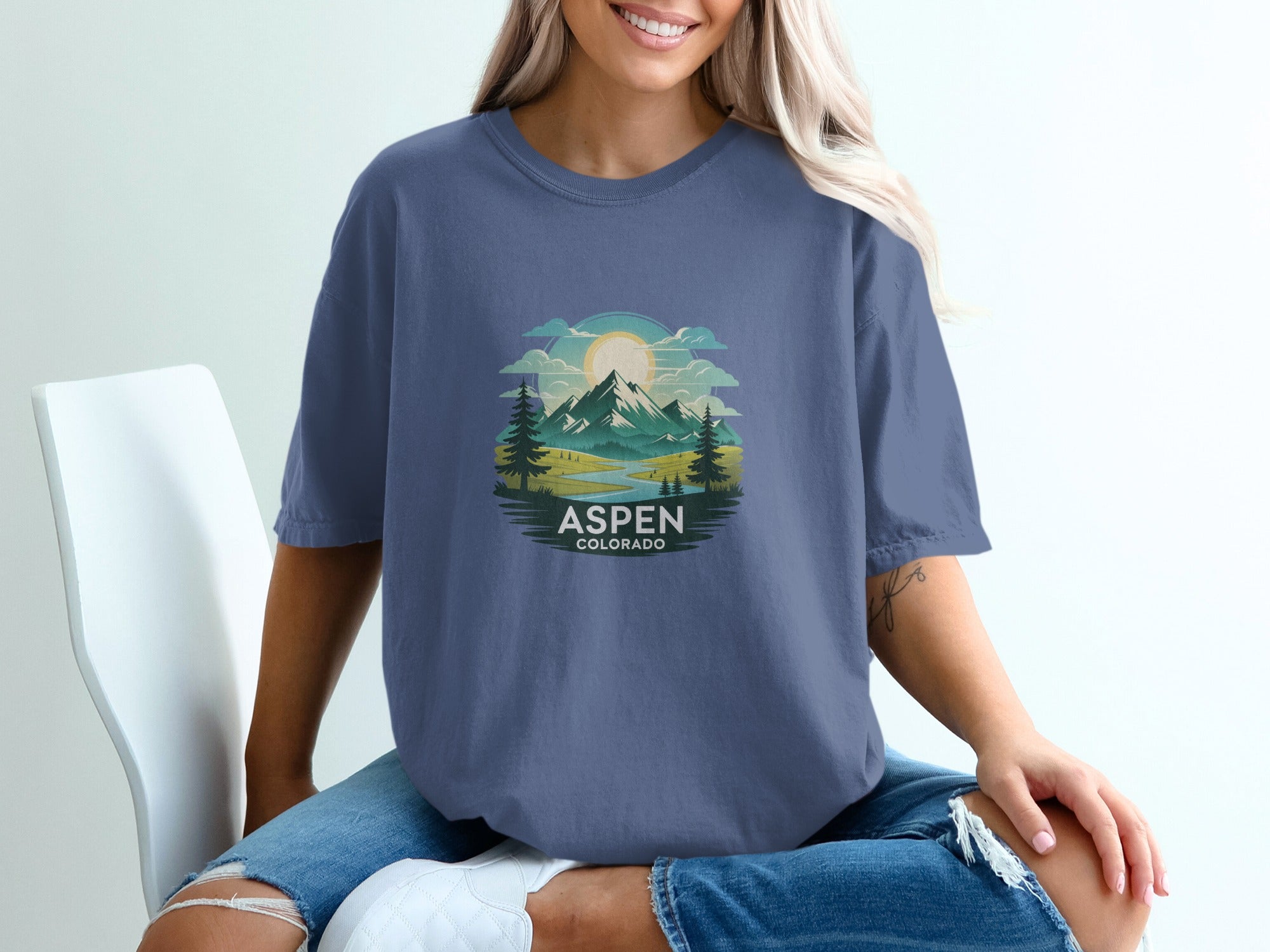 Aspen Colorado Mountain Graphic T-Shirt product