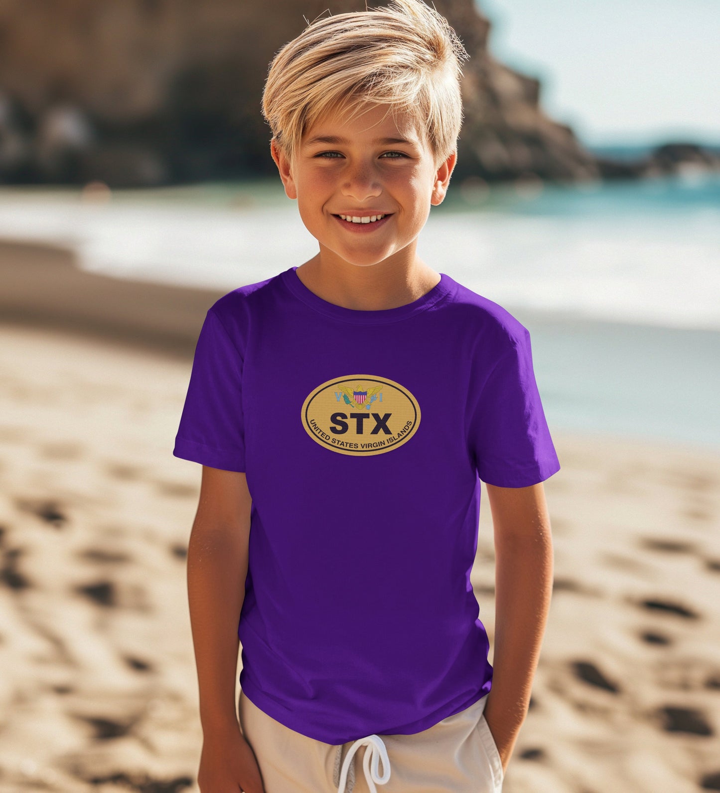 Stylish Youth Purple STX Tee Beachwear Product