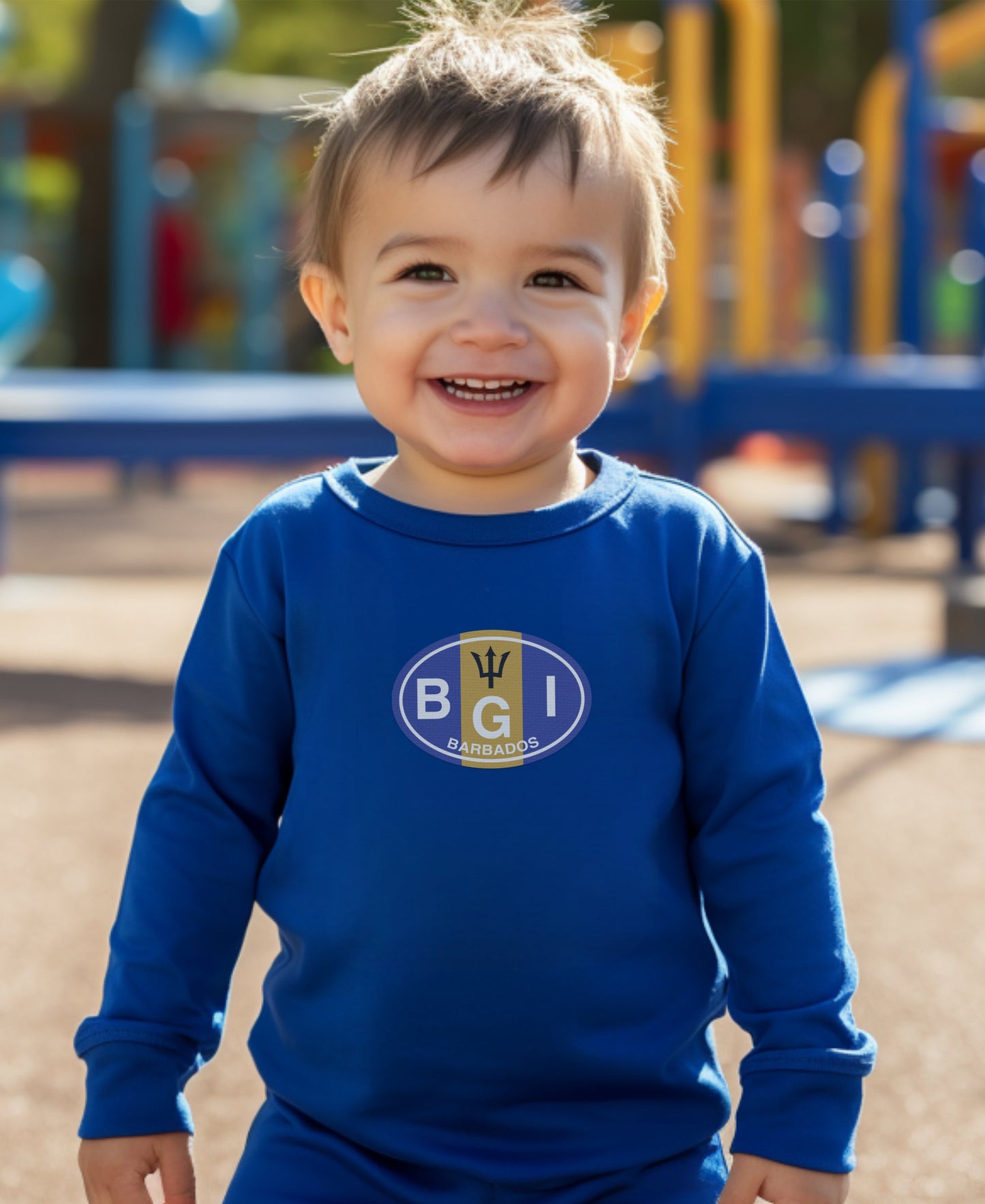 Barbados gentle surf play at Carlisle Bay Toddler Long Sleeve T-Shirt