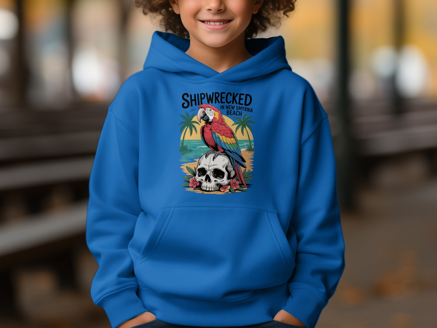 Shipwrecked Parrot New Smyrna Beach Hoodie product type