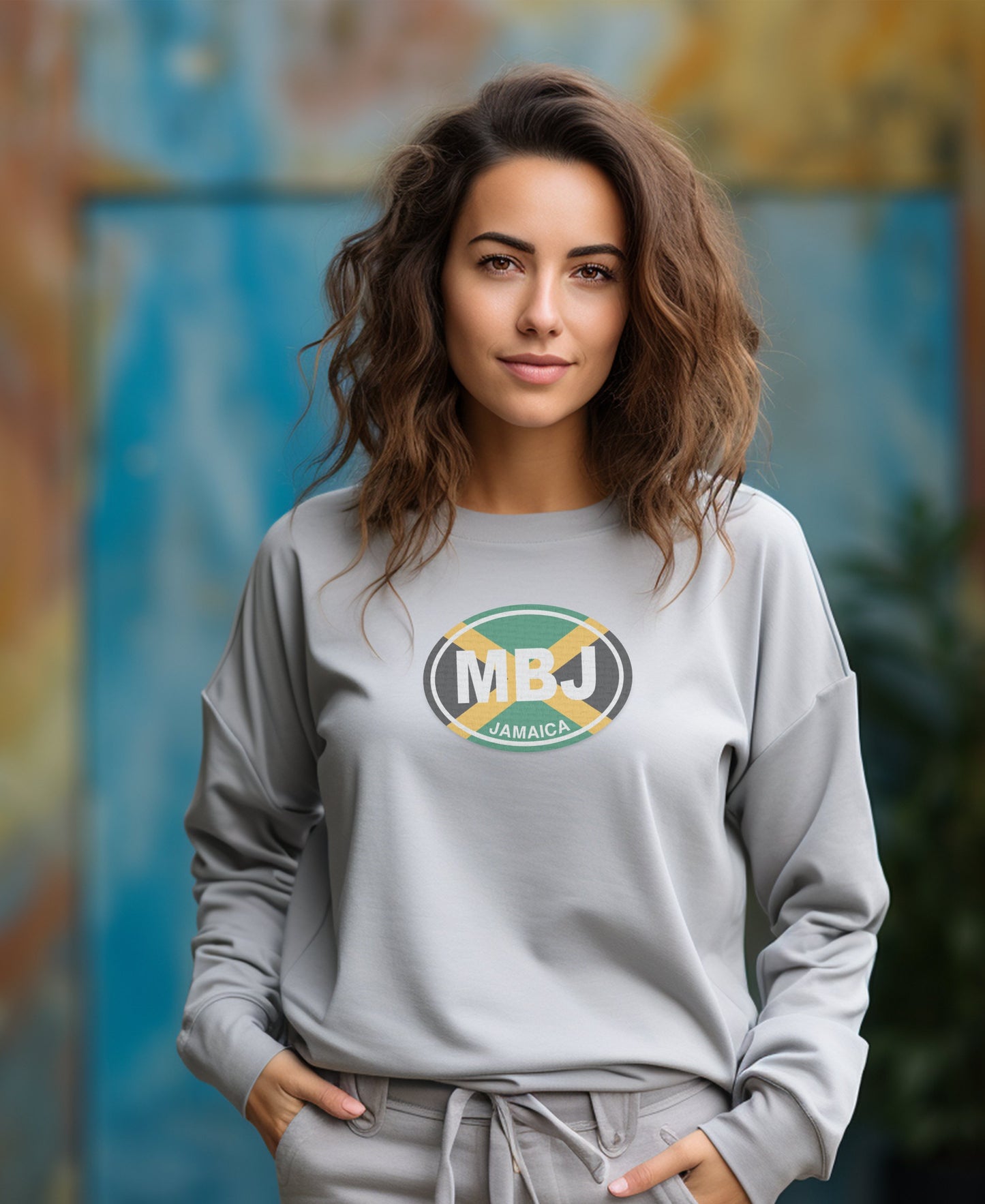 Stylish MBJ Jamaica Graphic Sweatshirt product type