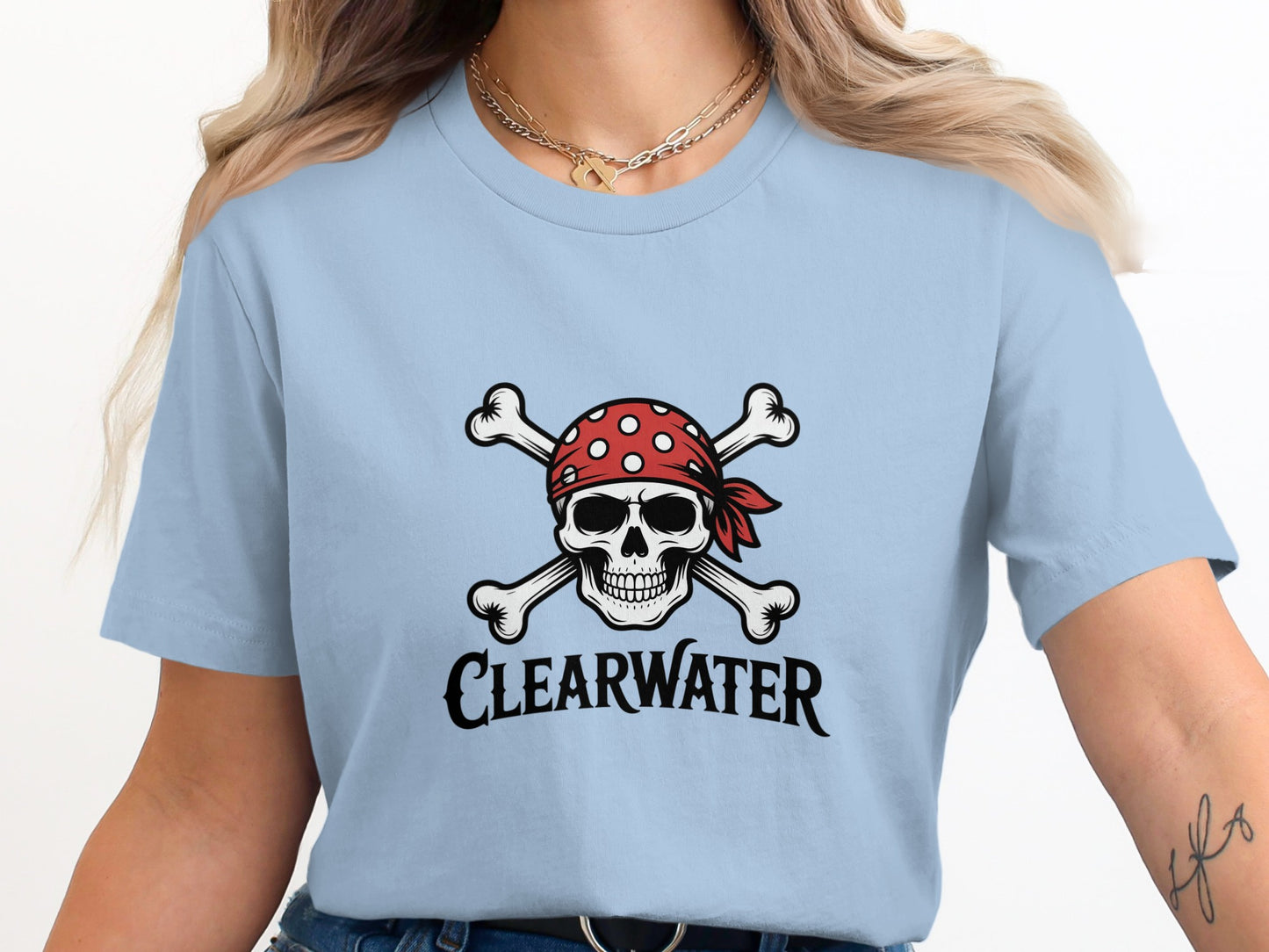 Clearwater Pirate Skull Graphic T-Shirt product type