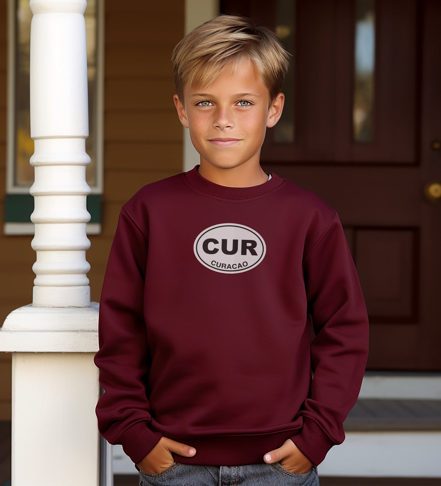 CUR Curacao Themed Stylish Kids Sweatshirt product