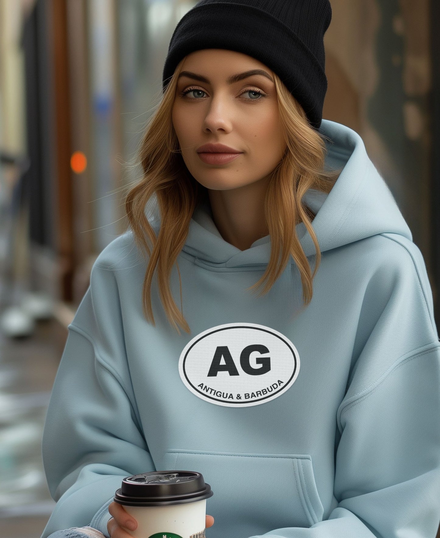 Antigua Barbuda AG Patch Hoodie stylish product