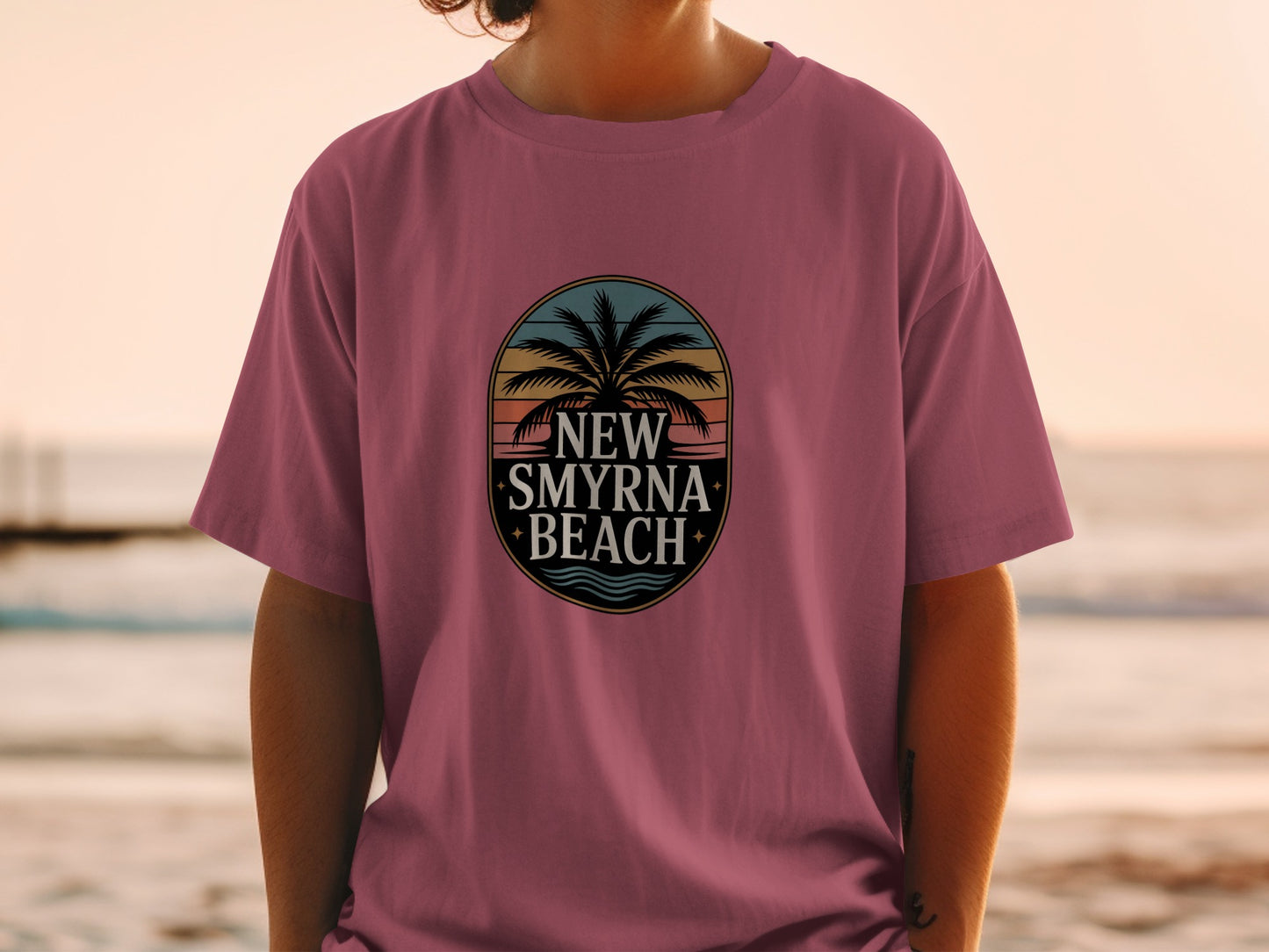 New Smyrna Beach Sunset Graphic T-Shirt product type