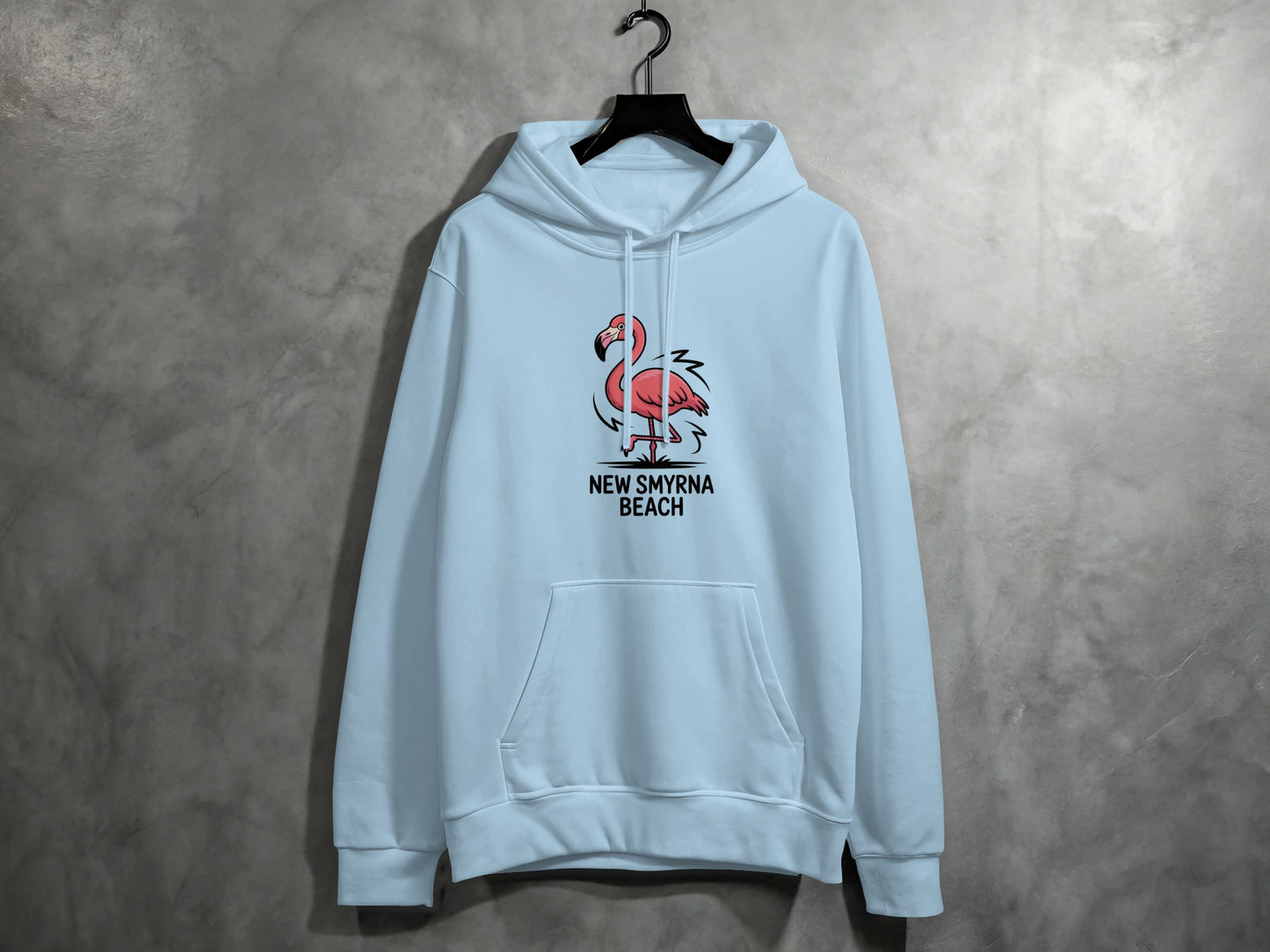 Flamingo Design New Smyrna Beach Hoodie product type