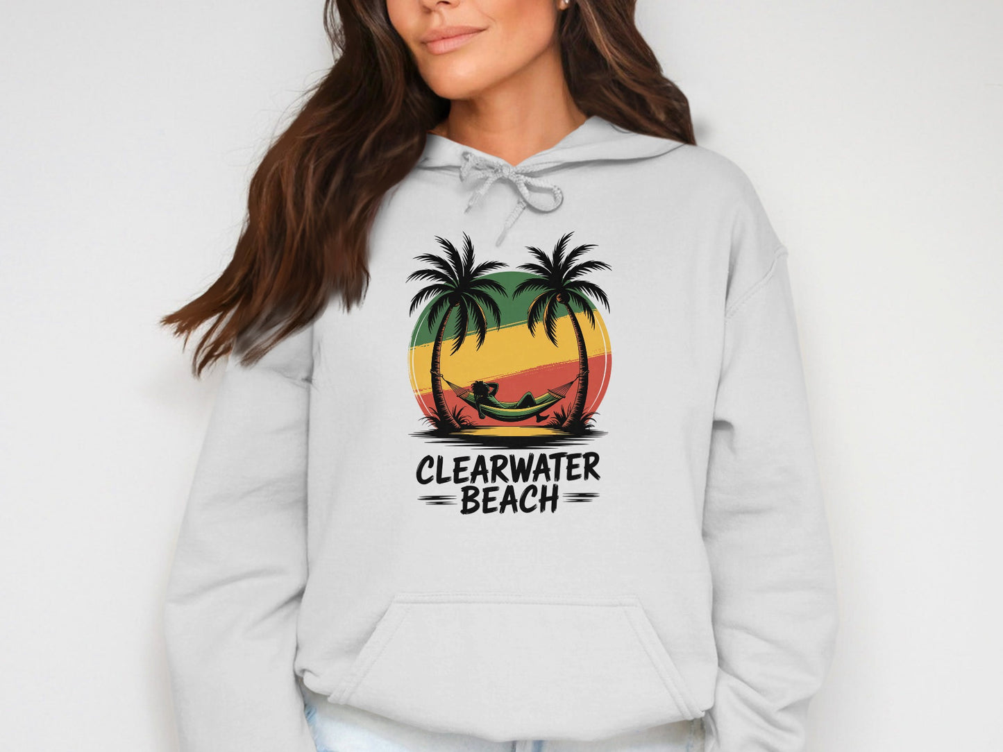 Clearwater Beach Palm Trees Graphic Hoodie product