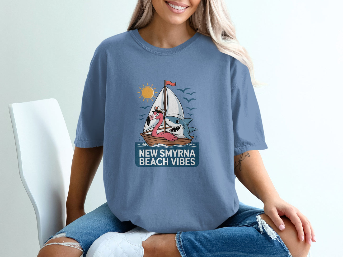 New Smyrna Beach Vibes Graphic T-Shirt product