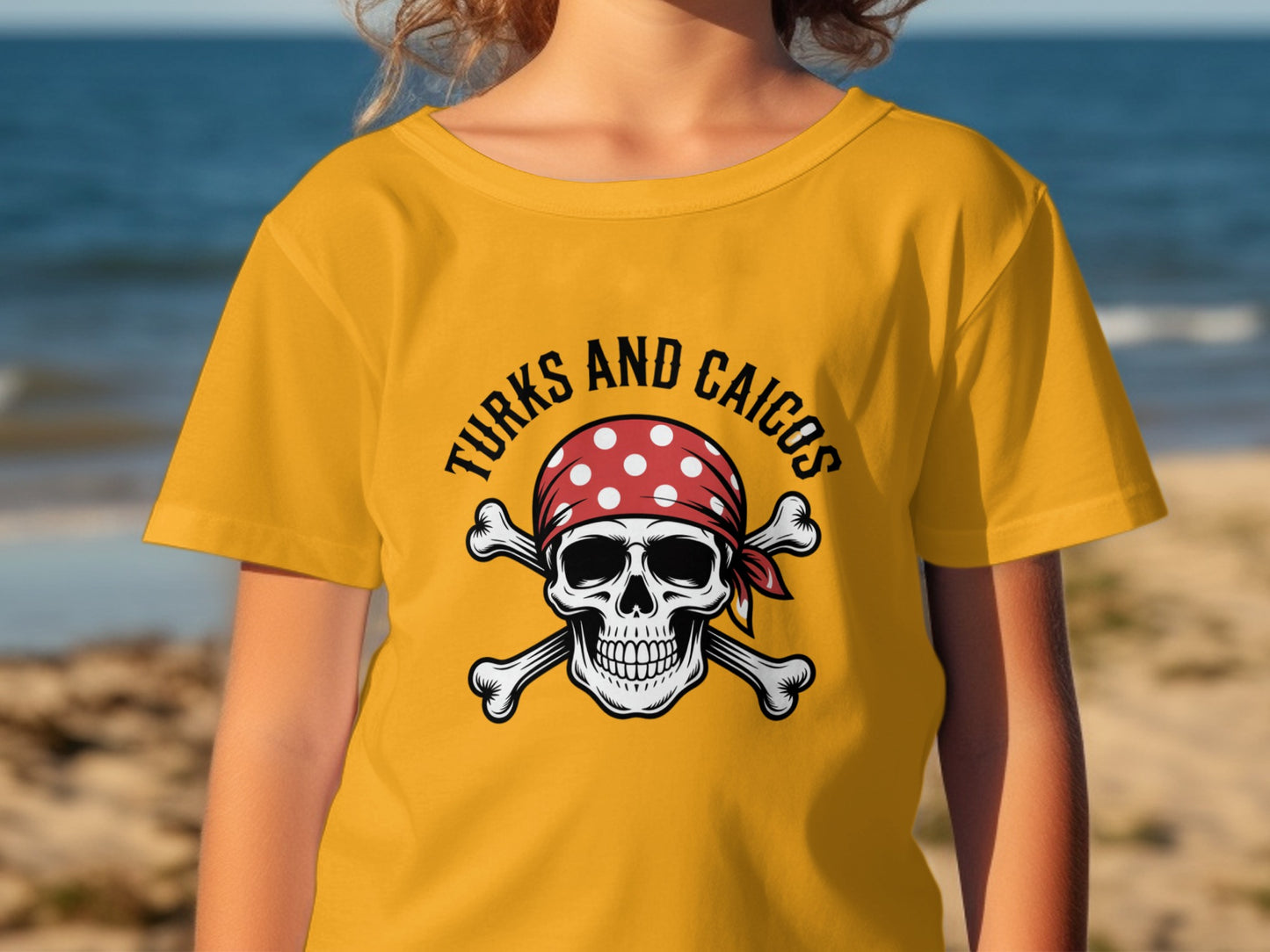 Turks And Caicos Pirate Skull Crossbones T-Shirt product