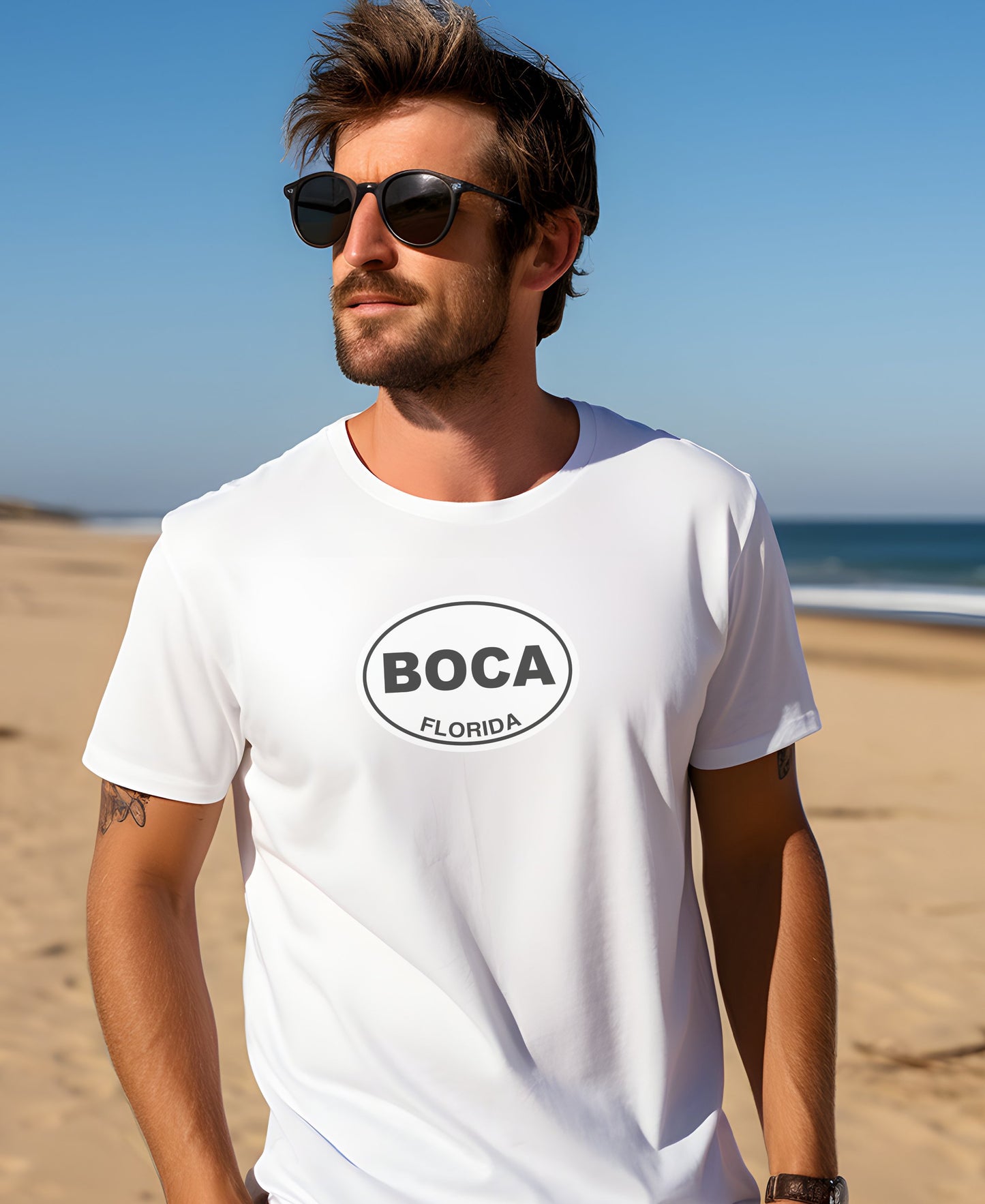 Stylish Boca Florida Beach Graphic T-shirt product