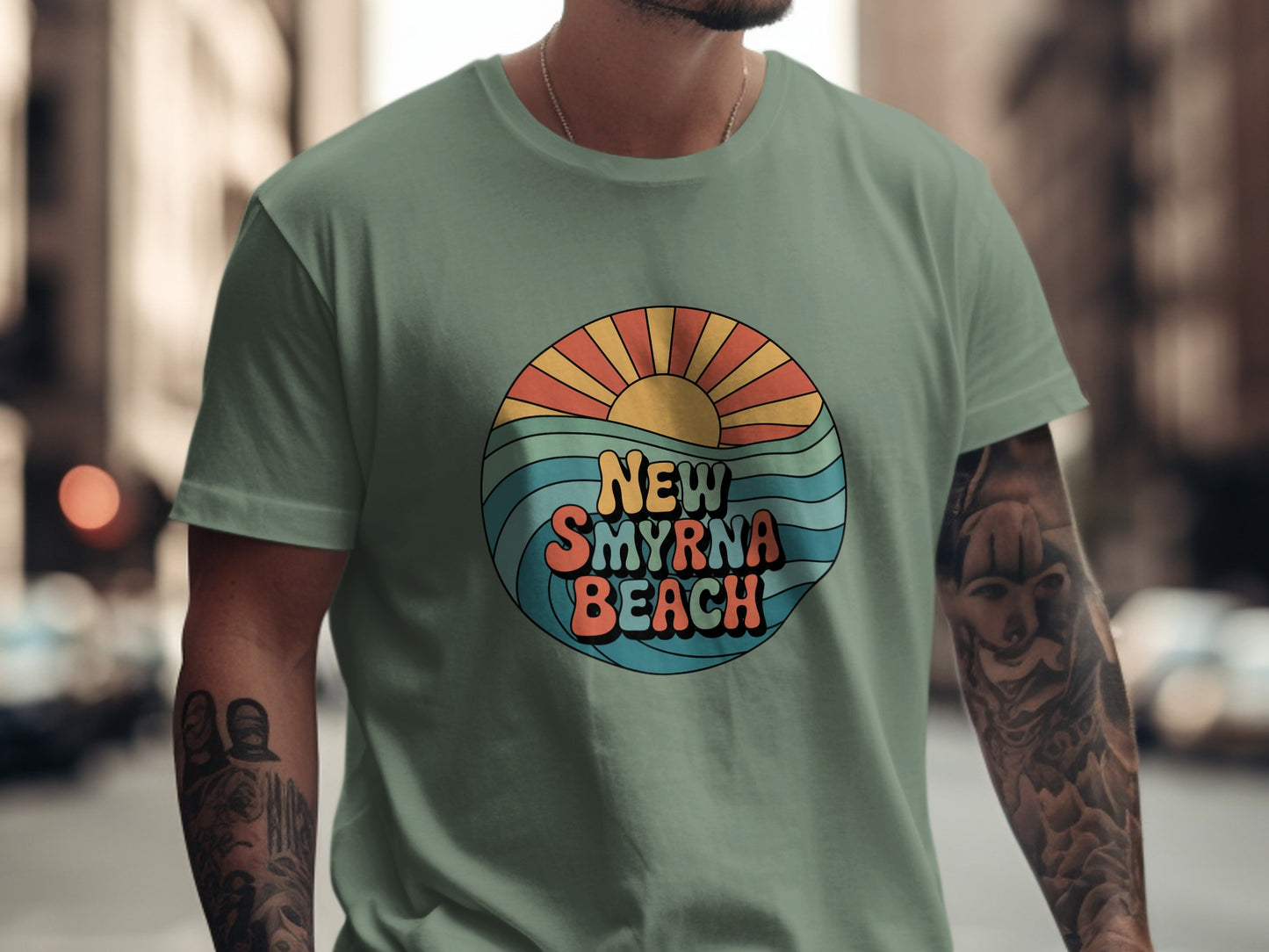 New Smyrna Beach Sunrise Graphic T-shirt product type