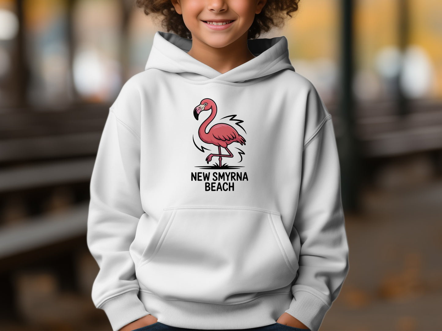 New Smyrna Beach Flamingo Hoodie product