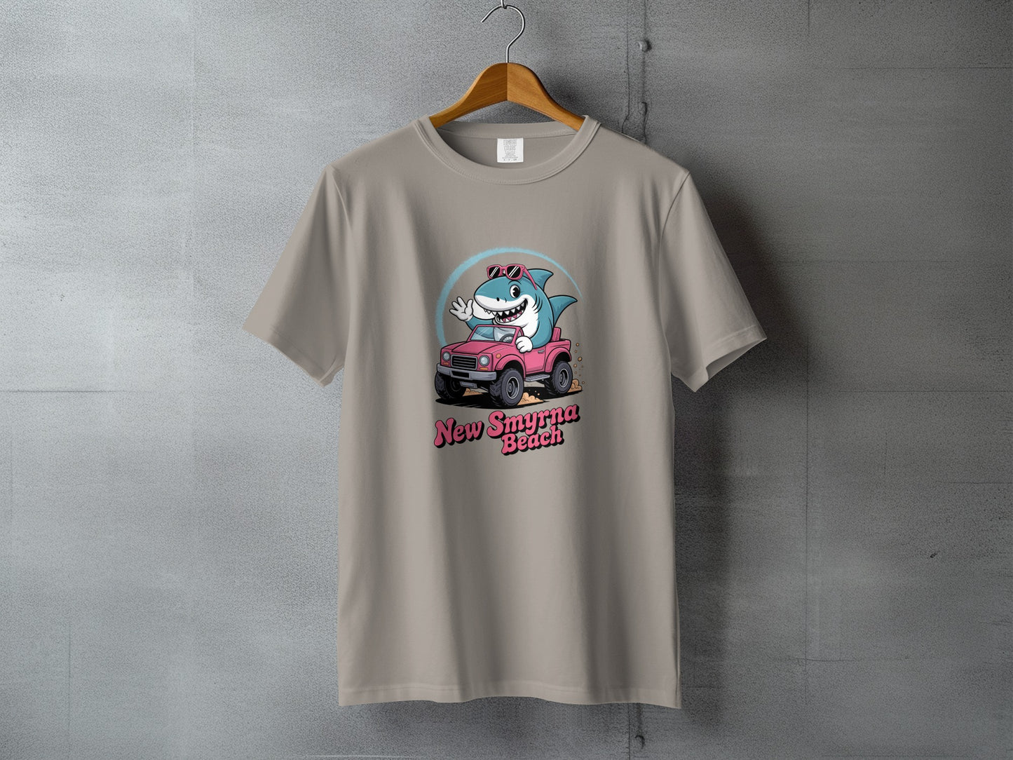 Cartoon Shark Driving Pink Car New Smyrna Beach product type