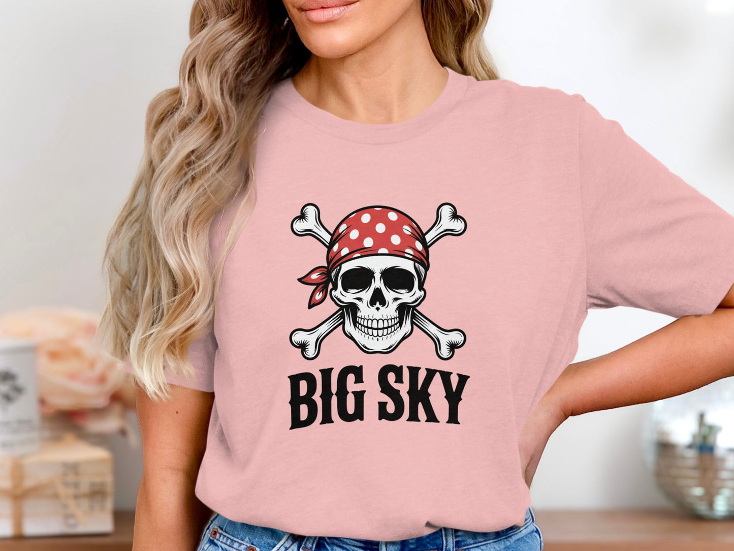 Big Sky Skull and Crossbones Graphic Tee product