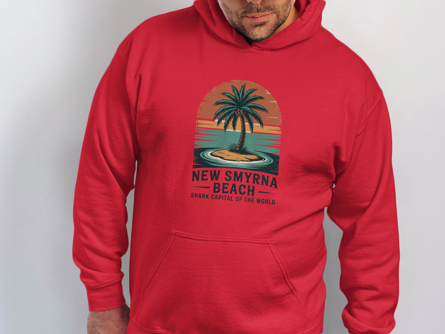 New Smyrna Beach Shark Capital Graphic Hoodie product
