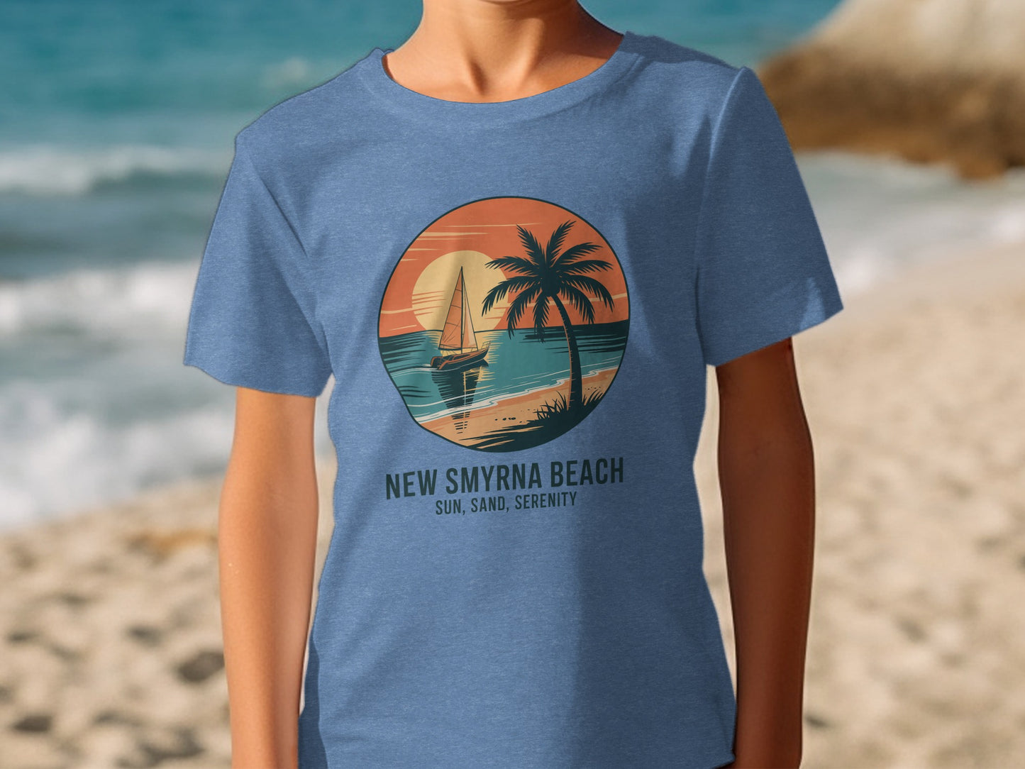 New Smyrna Beach Sun Sand Serenity T-Shirt product type