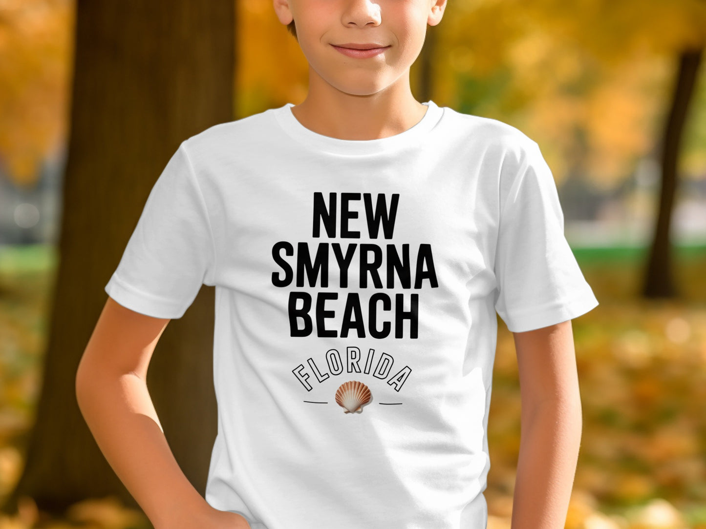 New Smyrna Beach Florida Shell Graphic T-shirt product