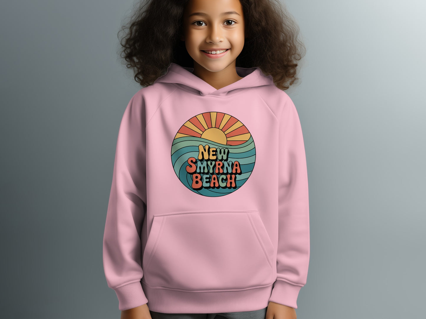 New Smyrna Beach Retro Style Hoodie product