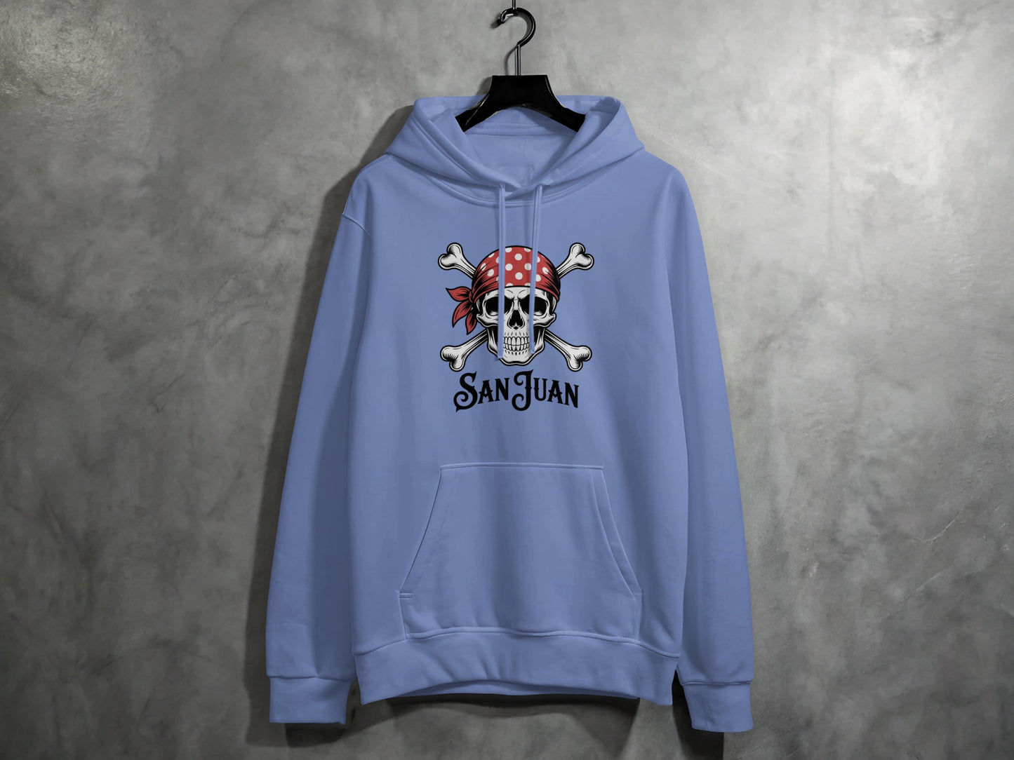 San Juan Skull Crossbones Printed Hoodie product