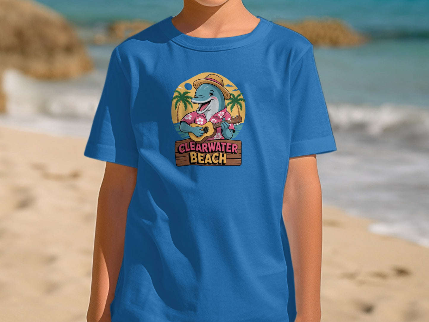 Clearwater Beach Dolphin Graphic Kids T-shirt product