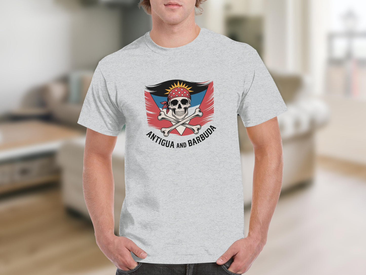 Antigua and Barbuda Skull and Crossbones Shirt product