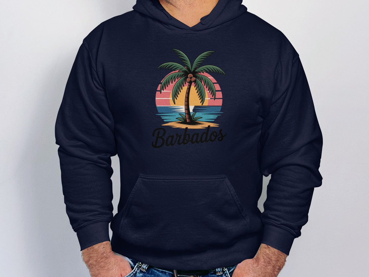 Vintage Barbados Palm Tree Hoodie product