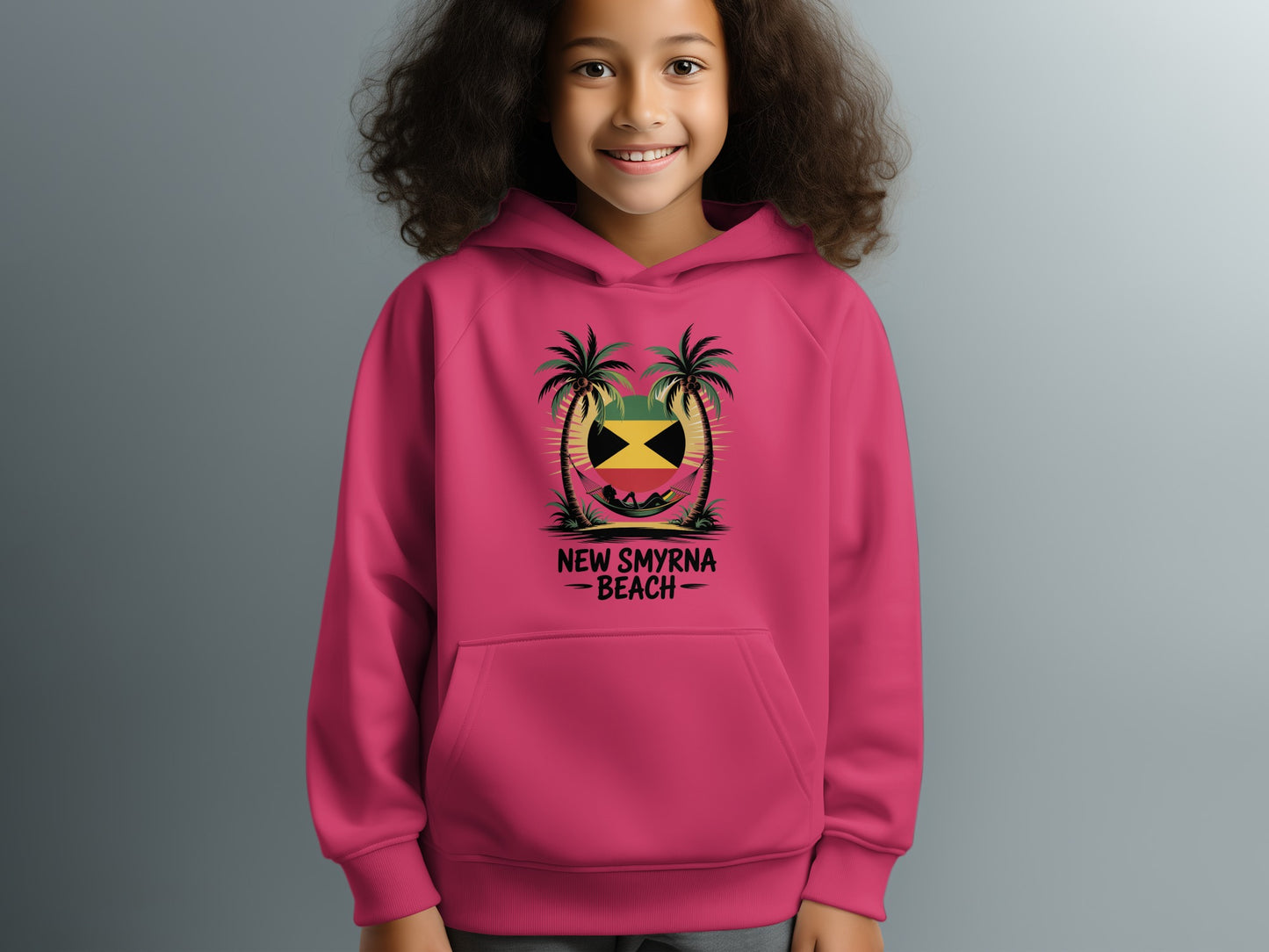 New Smyrna Beach Pink Hoodie Sweatshirt product type