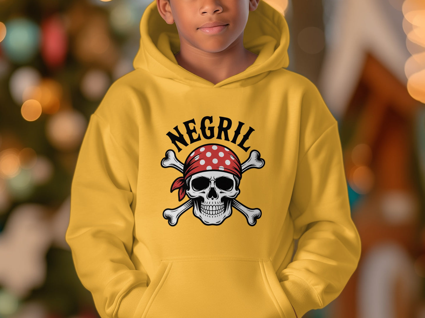 Negril Skull and Crossbones Pullover Hoodie product