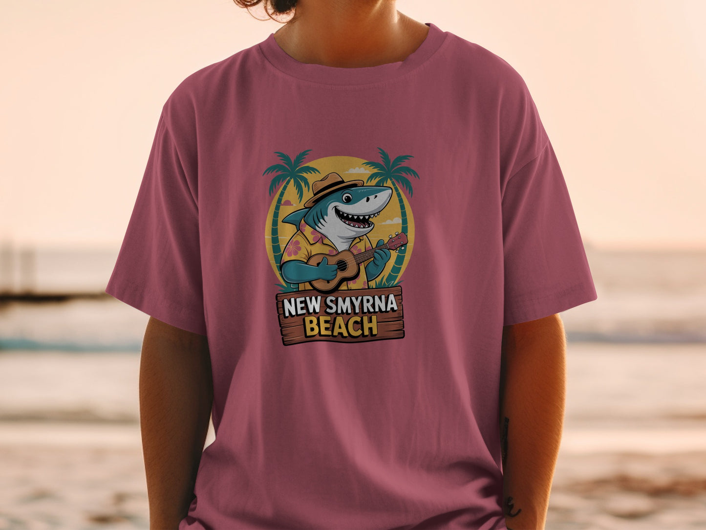 New Smyrna Beach Shark Graphic Tee product type