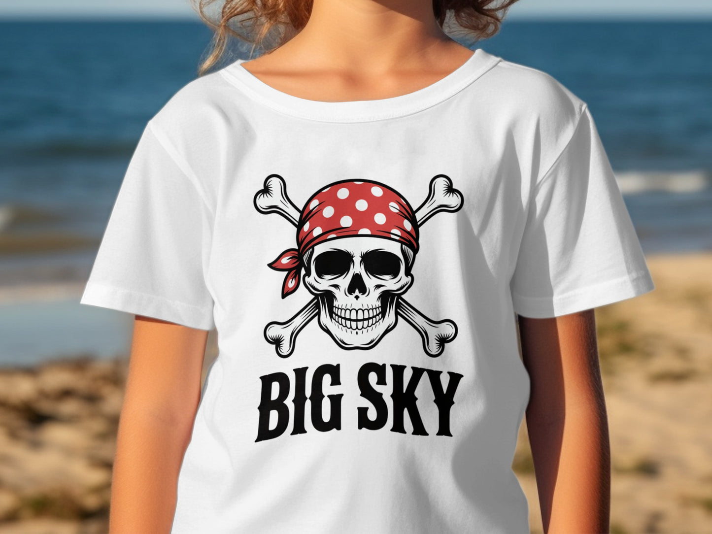 Big Sky Skull and Crossbones Graphic T-Shirt product type