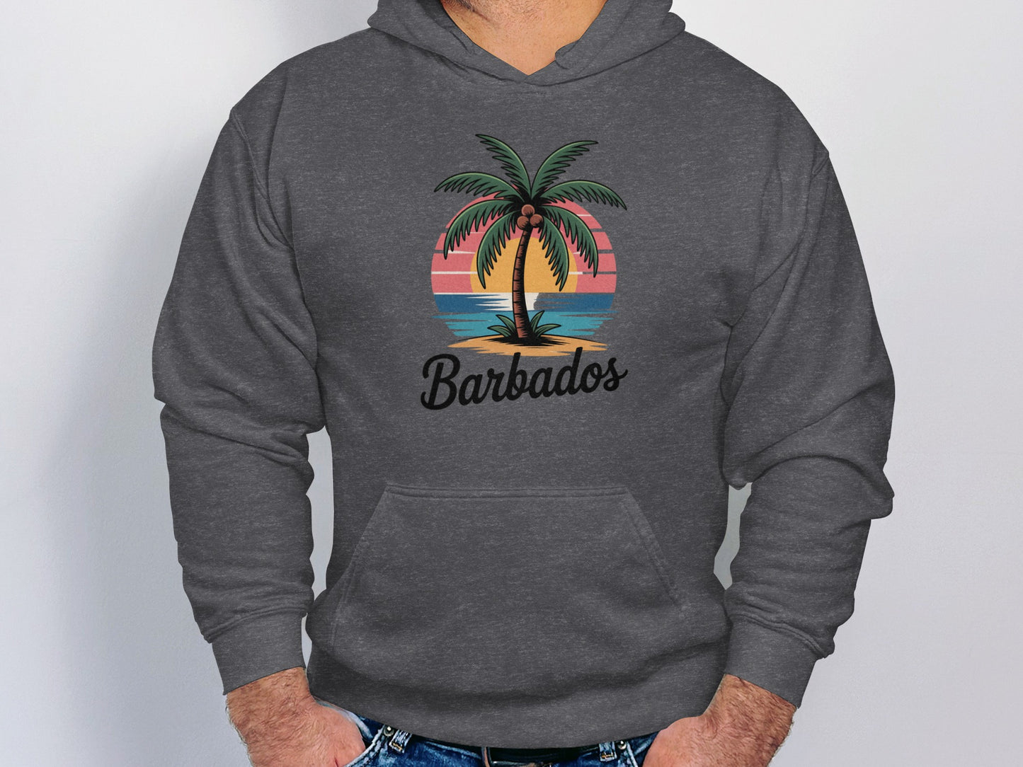 Barbados Sunset Graphic Hoodie Sweater Relaxed Fit product