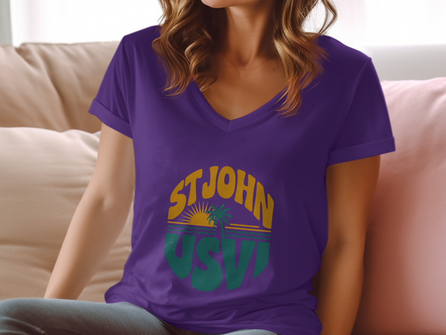 Trendy St John USVI Graphic Tee Casual Wear Shirts product type
