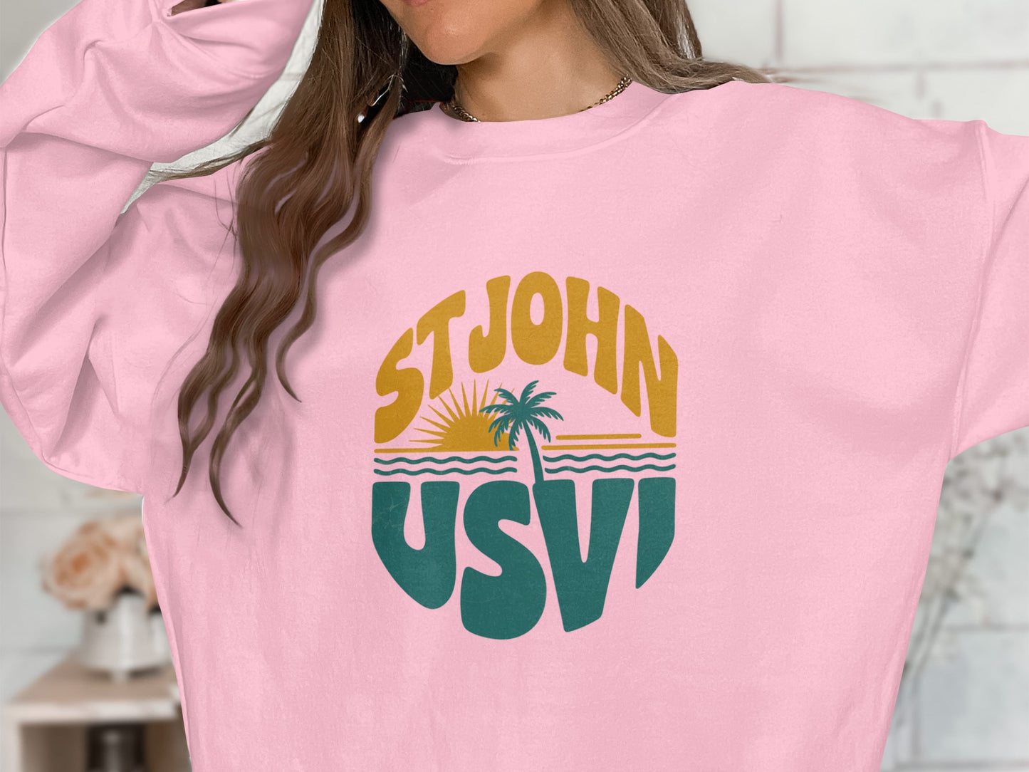 St John USVI Graphic Sweatshirt Island Vibes product