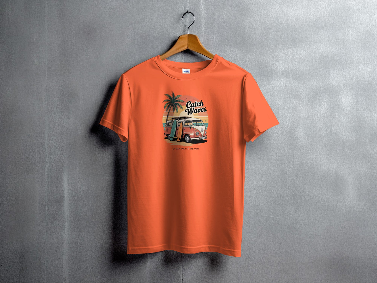 Catch Waves Vintage Beach Surfing Vibes T-Shirt product