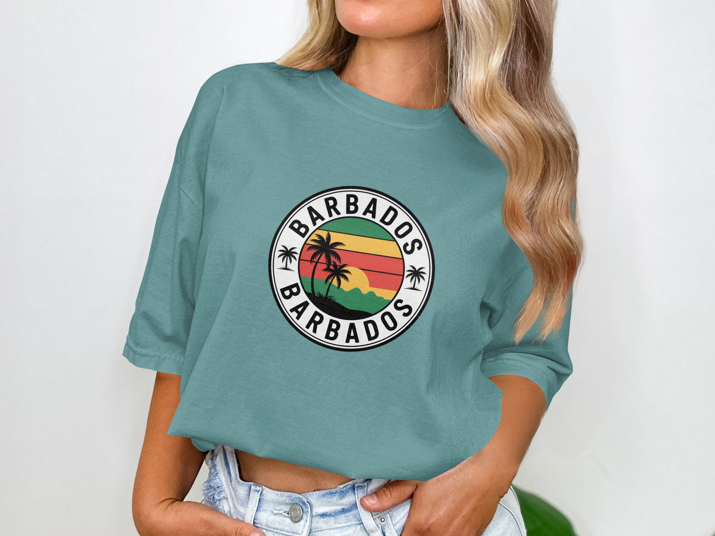 Barbados Retro Beach Graphic Tee product type