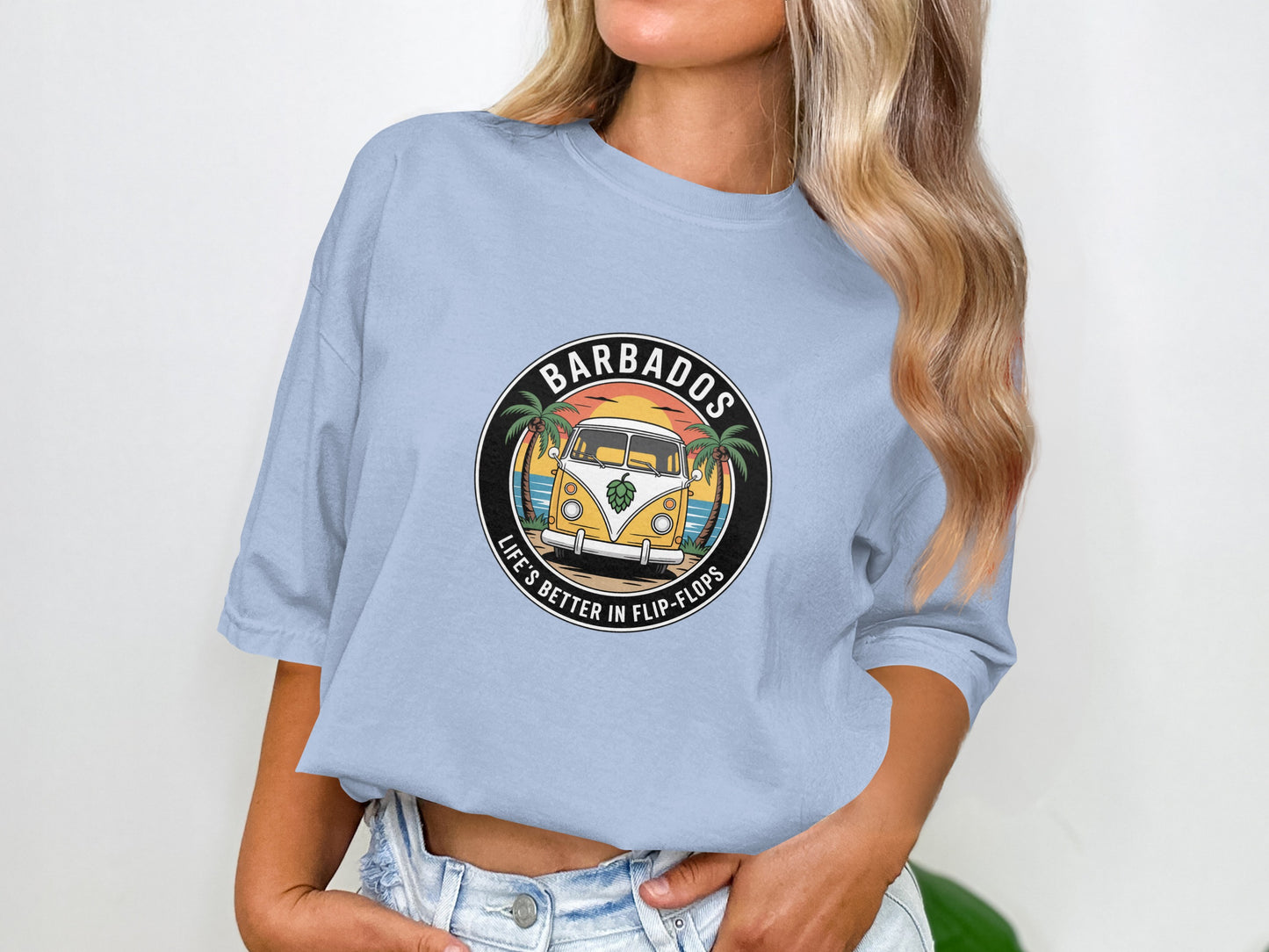 Barbados Let's Better In Flip-Flops Graphic T-Shirt Product Type