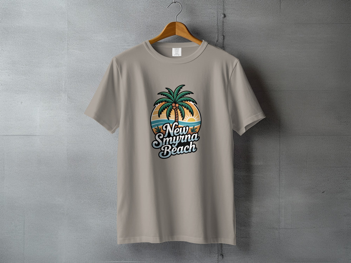 New Smyrna Beach Palm Tree Graphic T-Shirt product