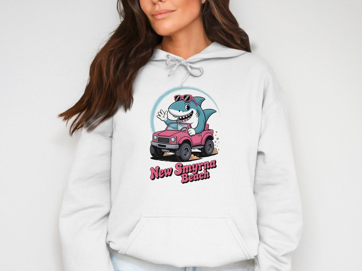 New Smyrna Beach Shark Driving Hoodie product