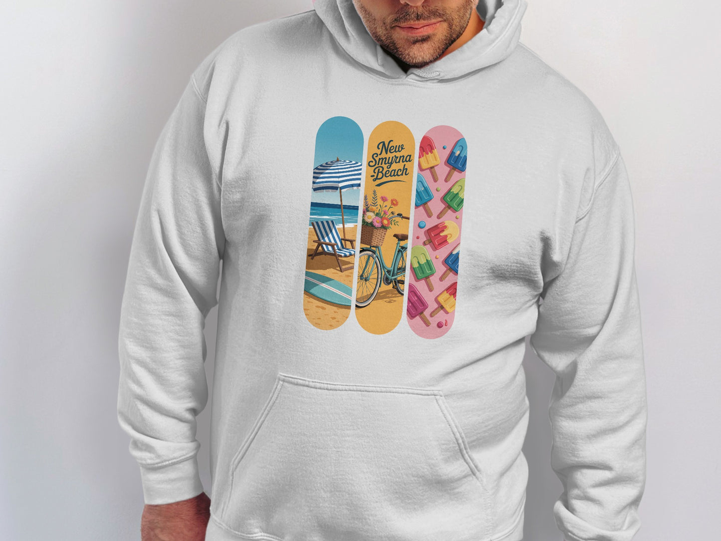 New Smyrna Beach Colorful Design Hoodie product