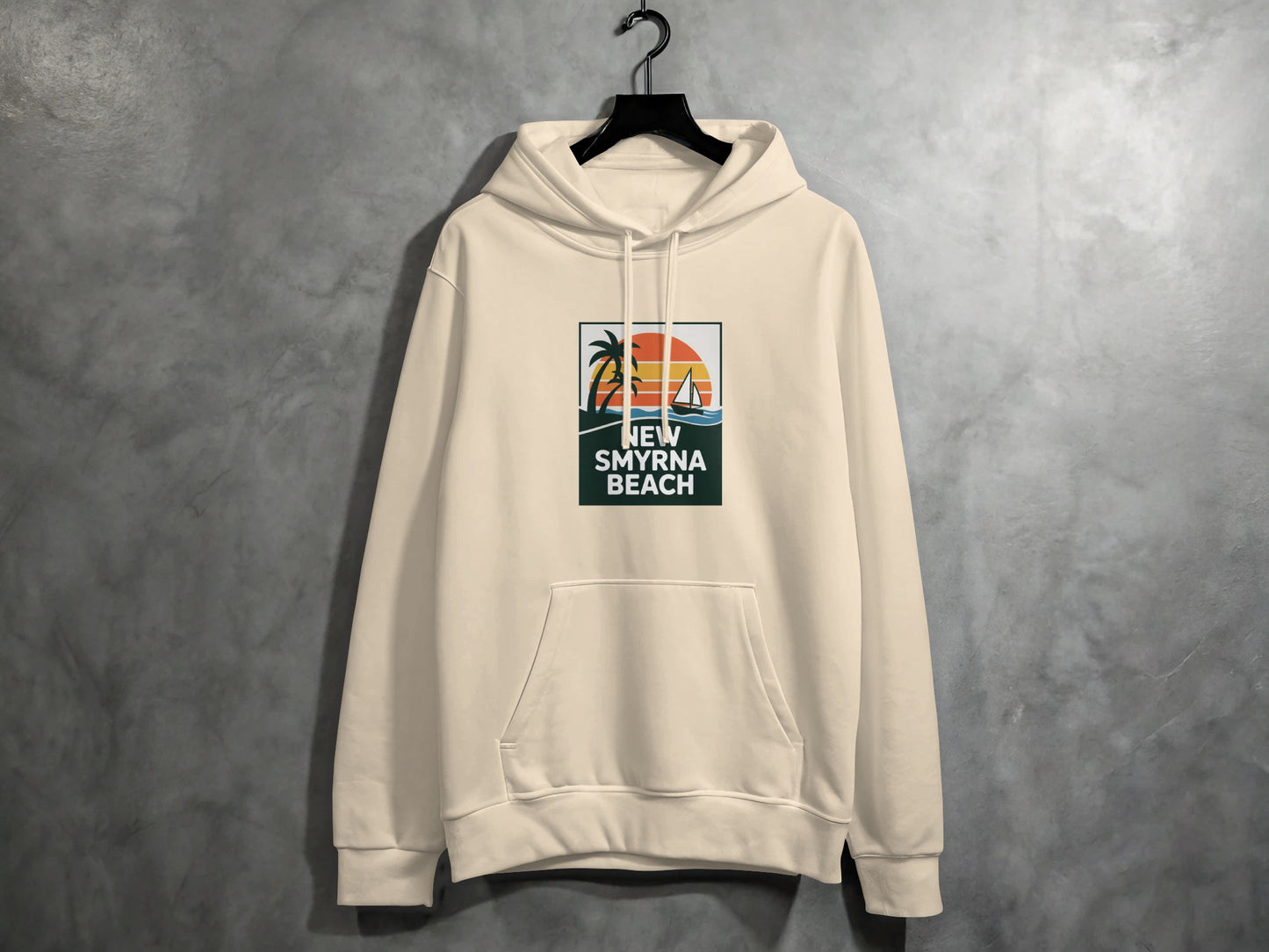 New Smyrna Beach Hoodie with Sunrise Graphic product type
