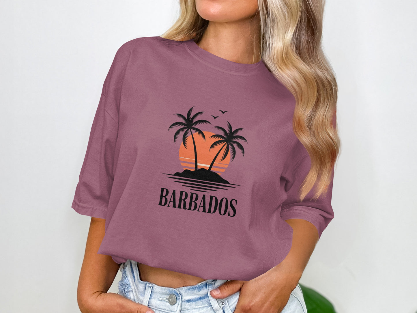 Barbados Sunset Tropical Graphic Shirt product
