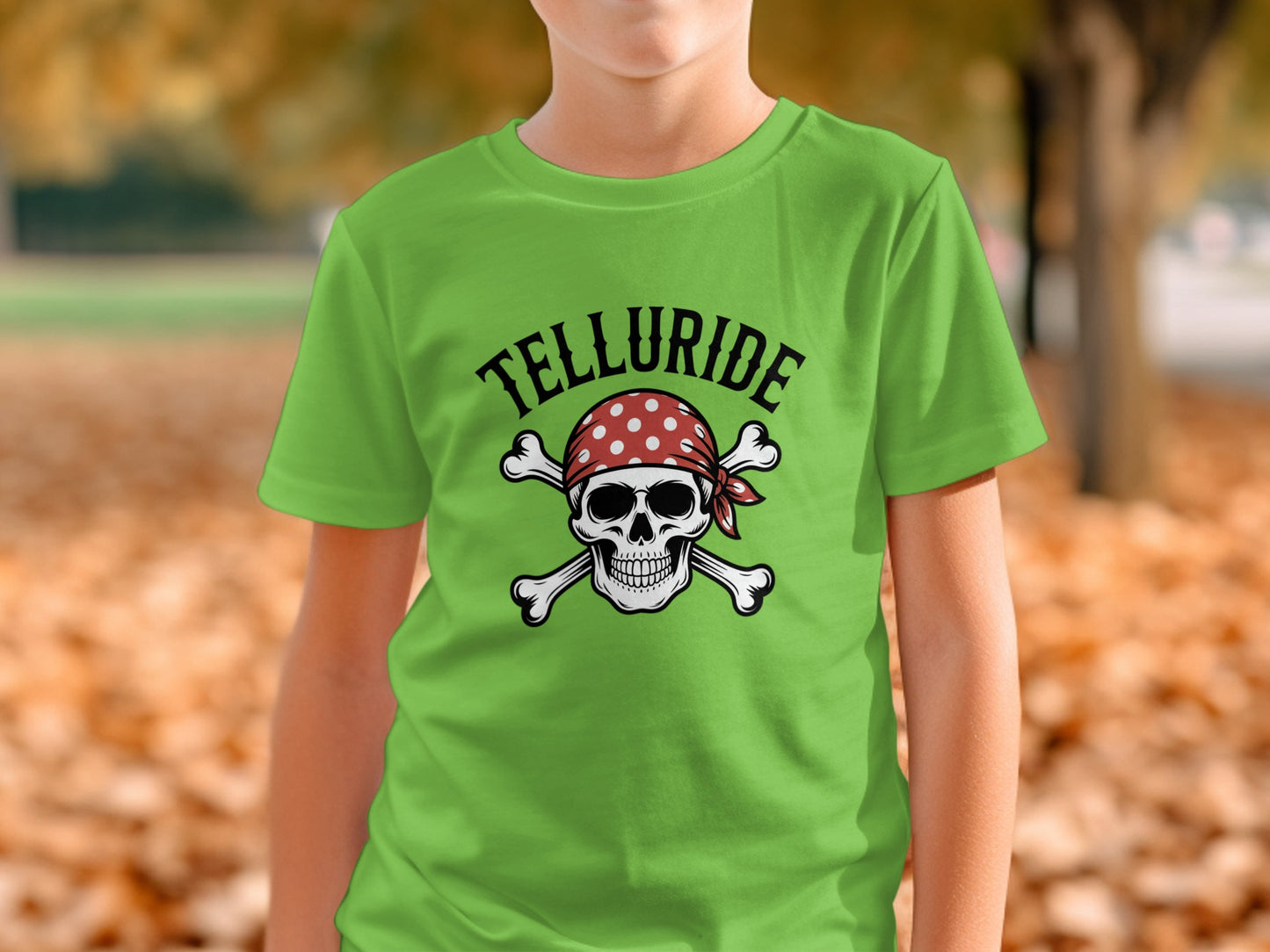 Telluride Skull and Crossbones Youth Shirt product