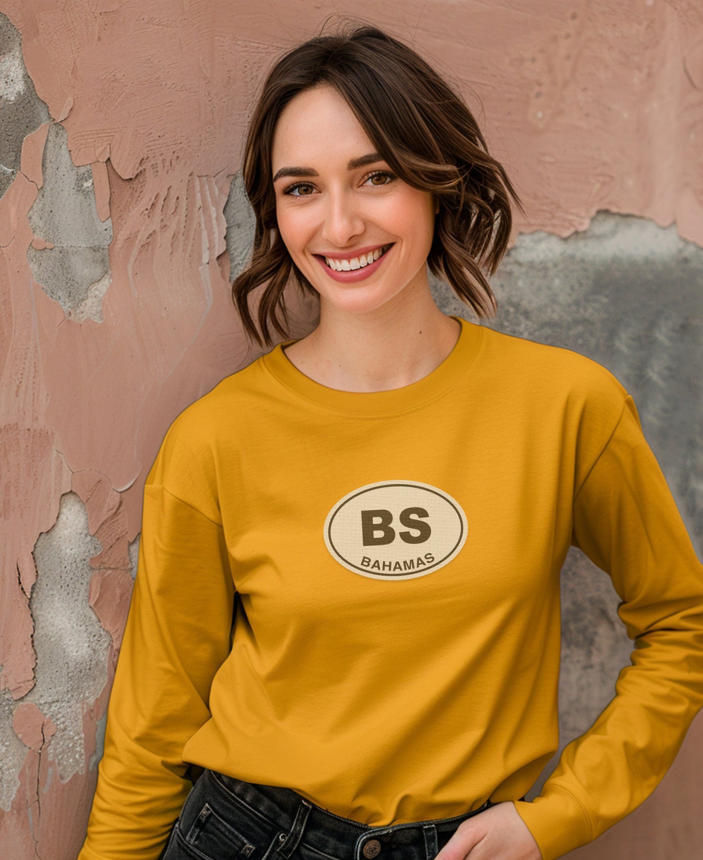 Stylish Bahamas BS Logo Long Sleeve Shirt product